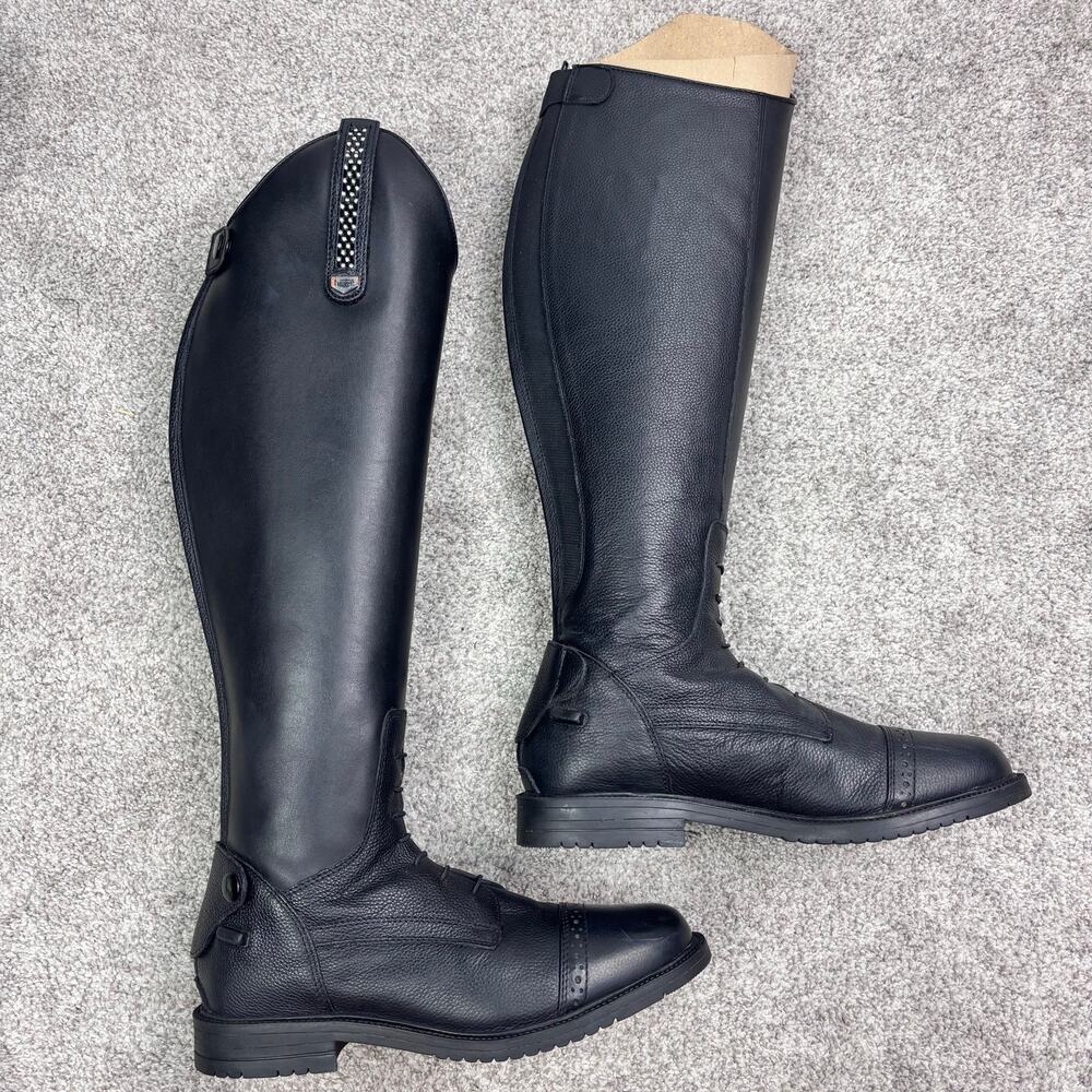 New! Black Horze Verona Women's Tall Field Boots size 40W (us women's 9) - Picture 11 of 15